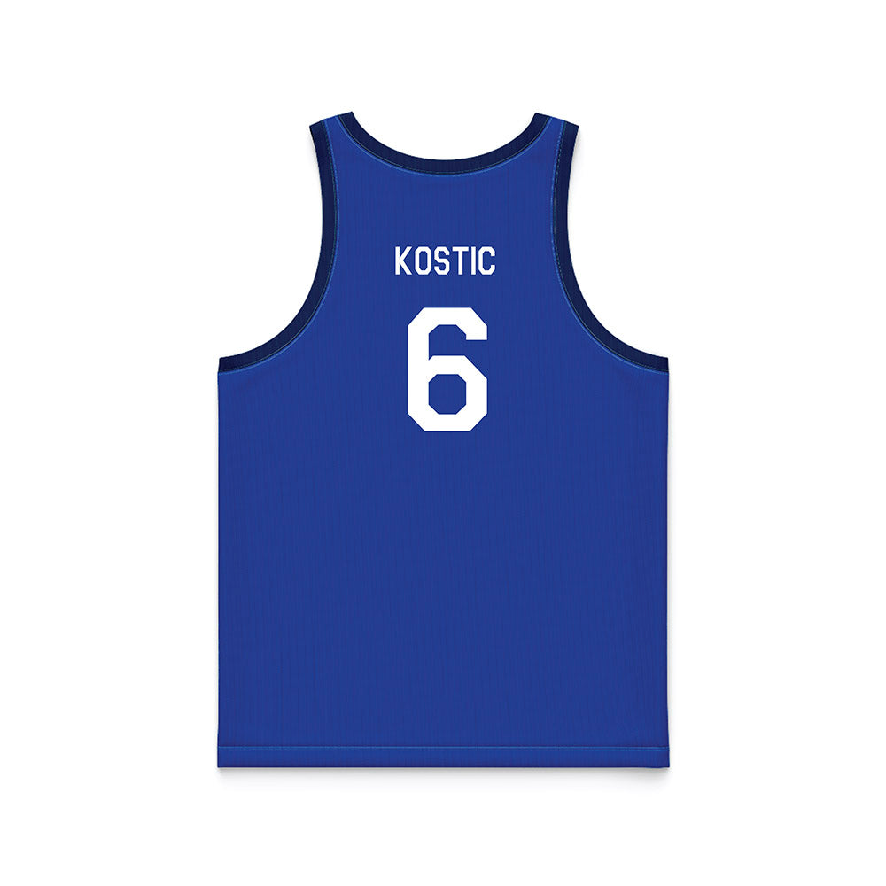 BYU - NCAA Men's Basketball : Aleksej Kostic - Hardwood Reissue Basketball Jersey-1