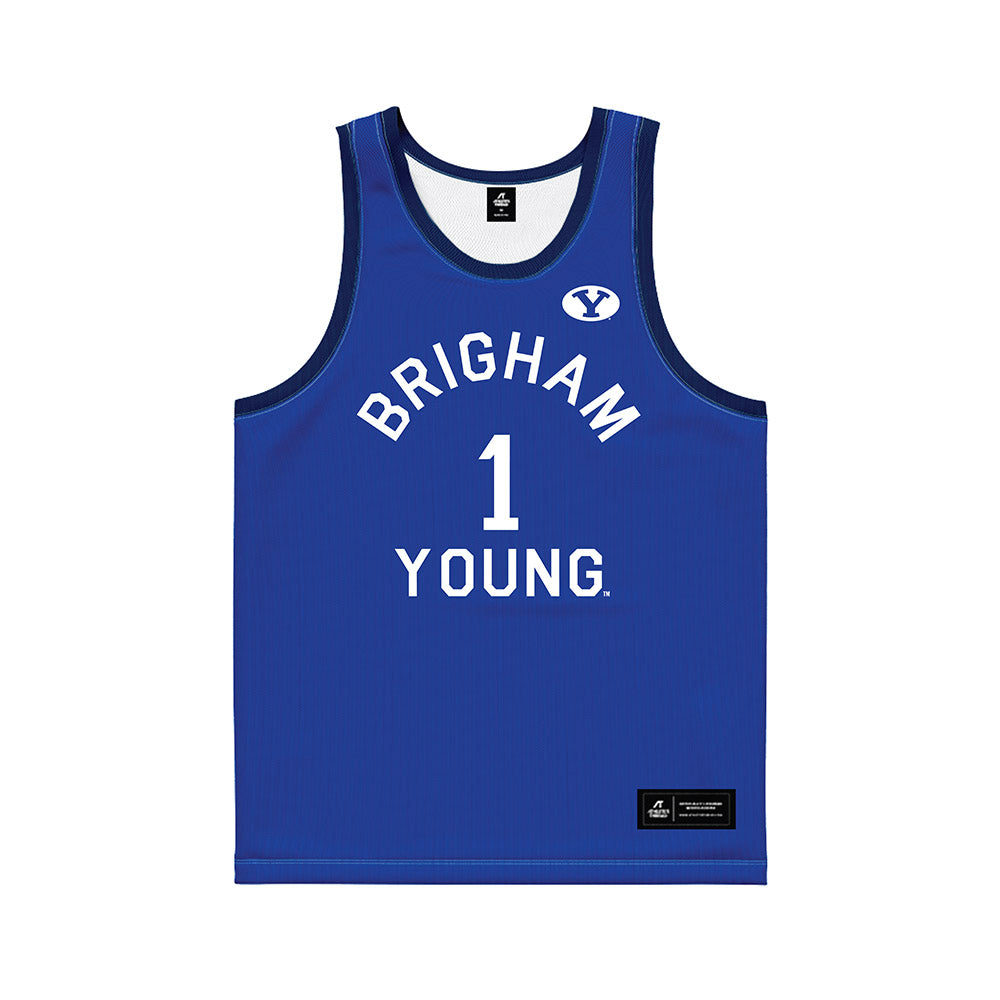BYU - NCAA Men's Basketball : Xavion Staton - Hardwood Reissue Basketball Jersey-0