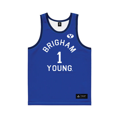 BYU - NCAA Men's Basketball : Xavion Staton - Hardwood Reissue Basketball Jersey-0