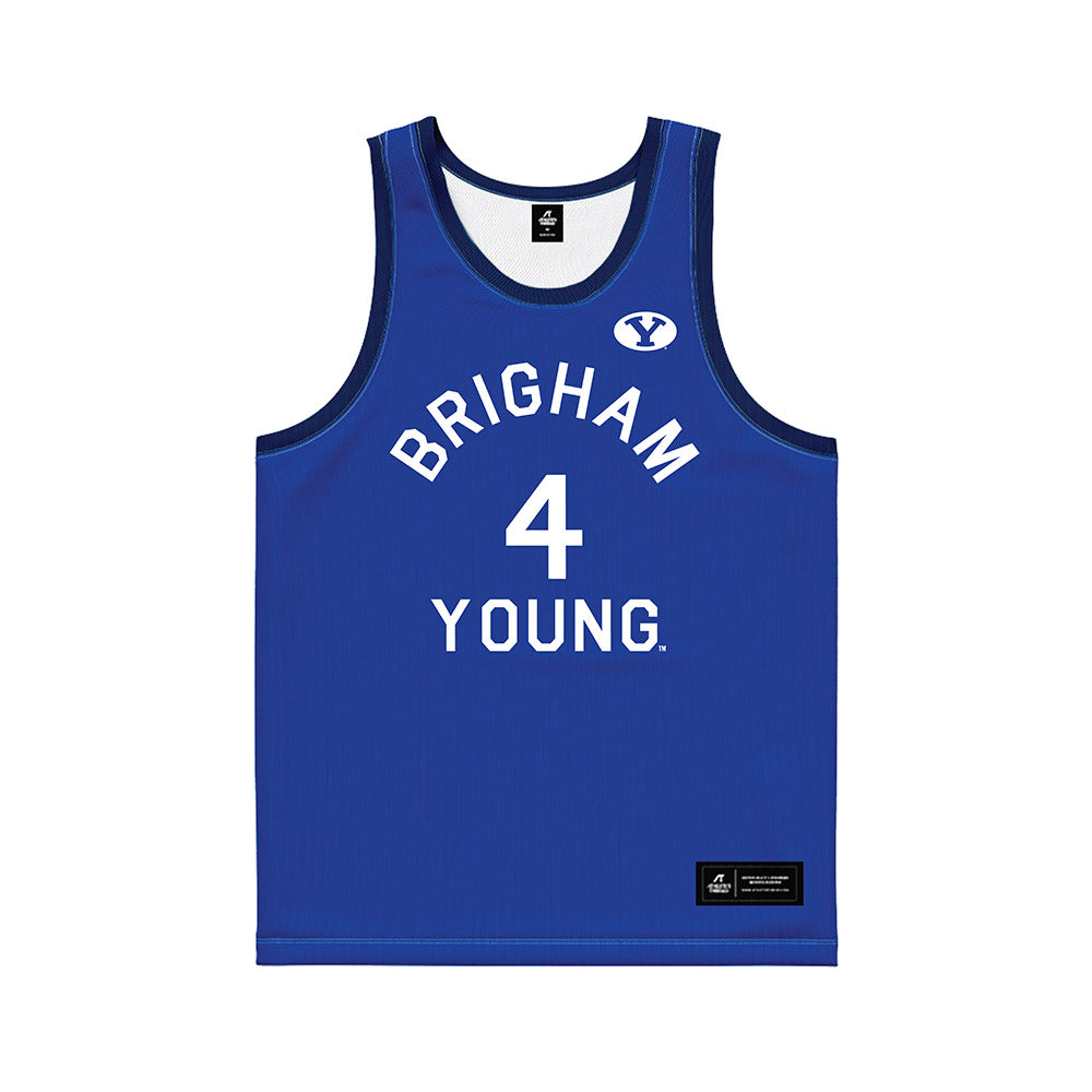 BYU - NCAA Men's Basketball : Brody Kozlowski - Hardwood Reissue Basketball Jersey-0