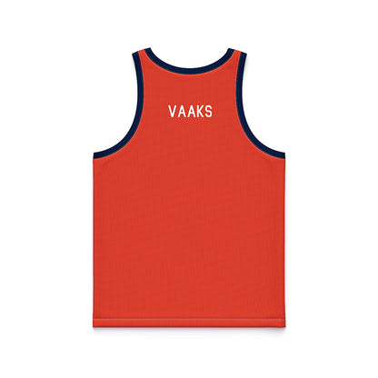 Illinois - NCAA Men's Basketball : Stefan Vaaks - Orange Hardwood Basketball Jersey-1