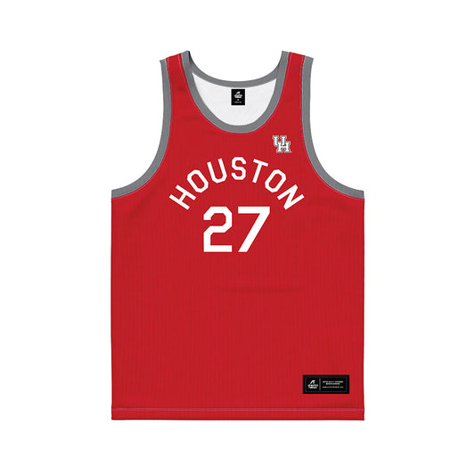Houston - NCAA Women's Basketball : Elodie Lutbert - Hardwood Reissue Basketball Jersey-0