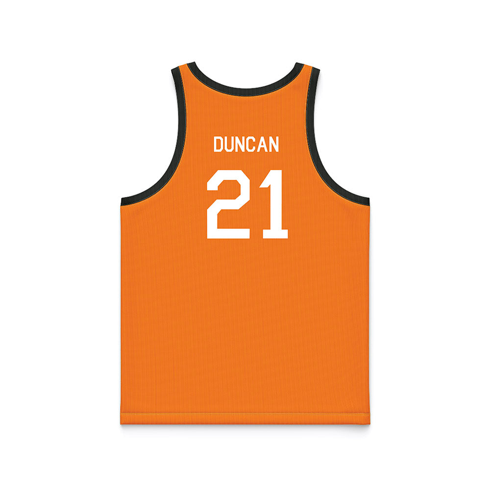 Tennessee - NCAA Men's Basketball : Campbell Duncan - Hardwood Reissue Basketball Jersey-1
