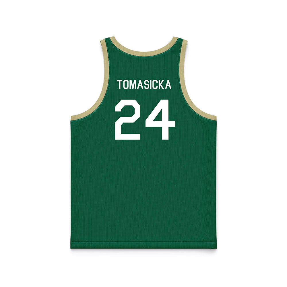 USF - NCAA Women's Basketball : Raina Tomasicka - Hardwood Reissue Basketball Jersey-1