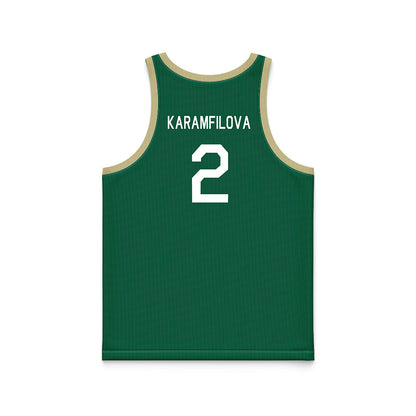 USF - NCAA Women's Basketball : Yana Karamfilova - Hardwood Reissue Basketball Jersey-1