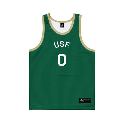 USF - NCAA Men's Basketball : Xavier Brown - Hardwood Reissue Basketball Jersey-0