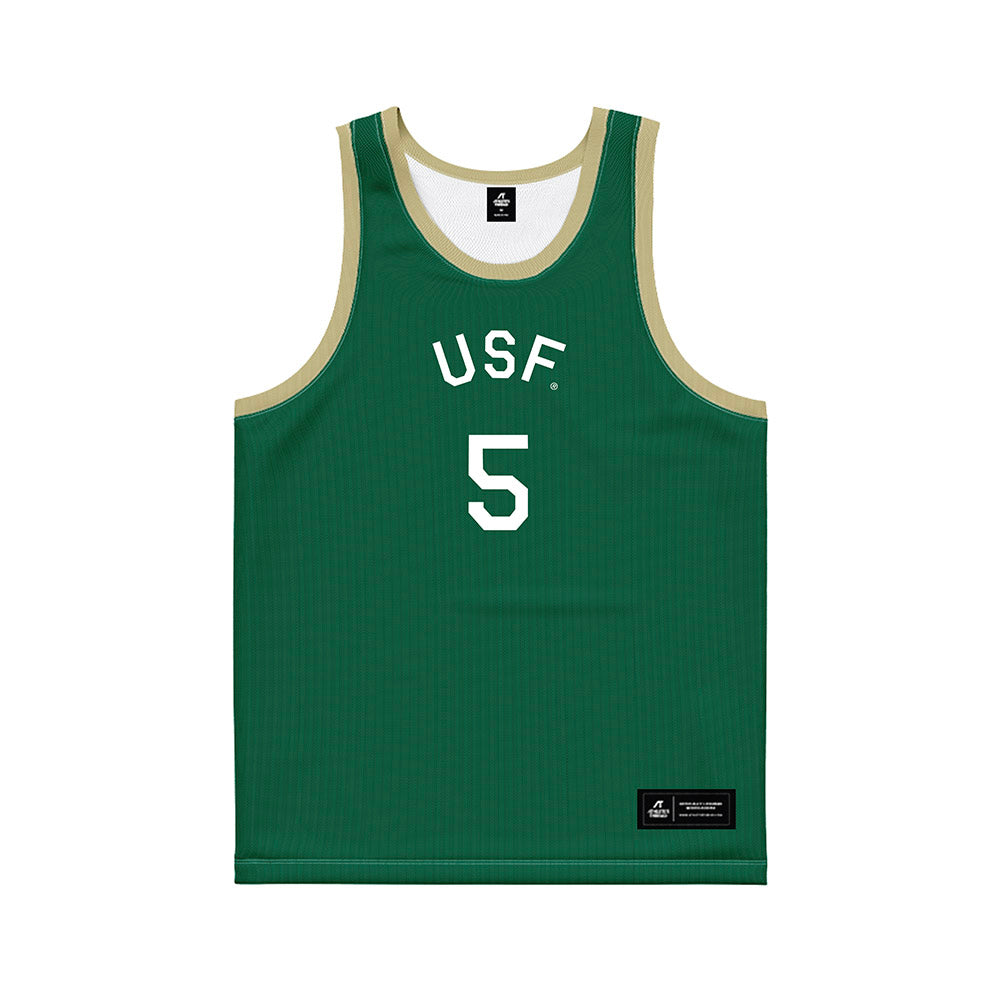 USF - NCAA Women's Basketball : Brooklyn Hall - Hardwood Reissue Basketball Jersey-0