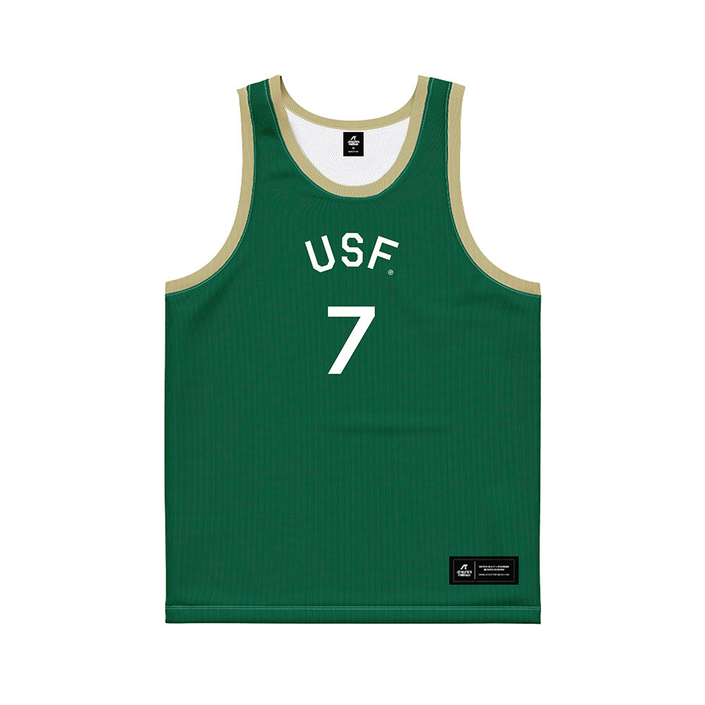 USF - NCAA Women's Basketball : Lana Vukcevic - Hardwood Reissue Basketball Jersey-0