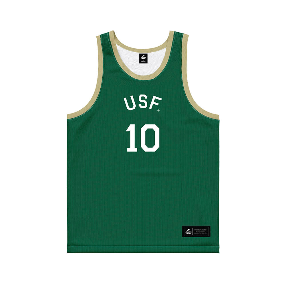 USF - NCAA Women's Basketball : Edyn Battle - Hardwood Reissue Basketball Jersey-0
