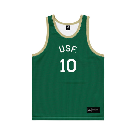 USF - NCAA Women's Basketball : Edyn Battle - Hardwood Reissue Basketball Jersey-0