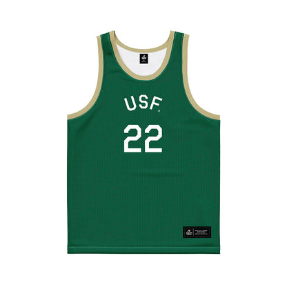 USF - NCAA Women's Basketball : Lee Teichman - Hardwood Reissue Basketball Jersey-0