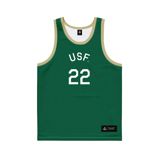 USF - NCAA Women's Basketball : Lee Teichman - Hardwood Reissue Basketball Jersey-0