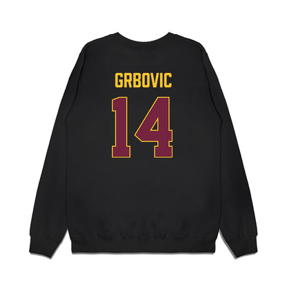 Arizona State - NCAA Men's Basketball : Andrija Grbovic - Vintage Basketball Premium Crewneck Sweatshirt-1