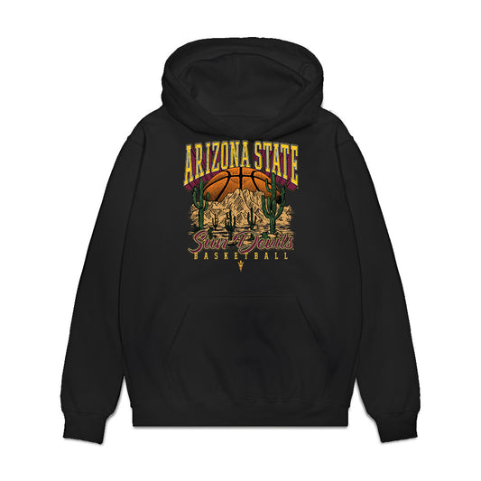 Arizona State - NCAA Women's Basketball : Acacia Hayes - Vintage Basketball Premium Hooded Sweatshirt-0