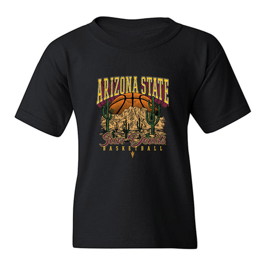 Arizona State - NCAA Women's Basketball : Londyn Parker - Vintage Basketball Youth T-Shirt-0
