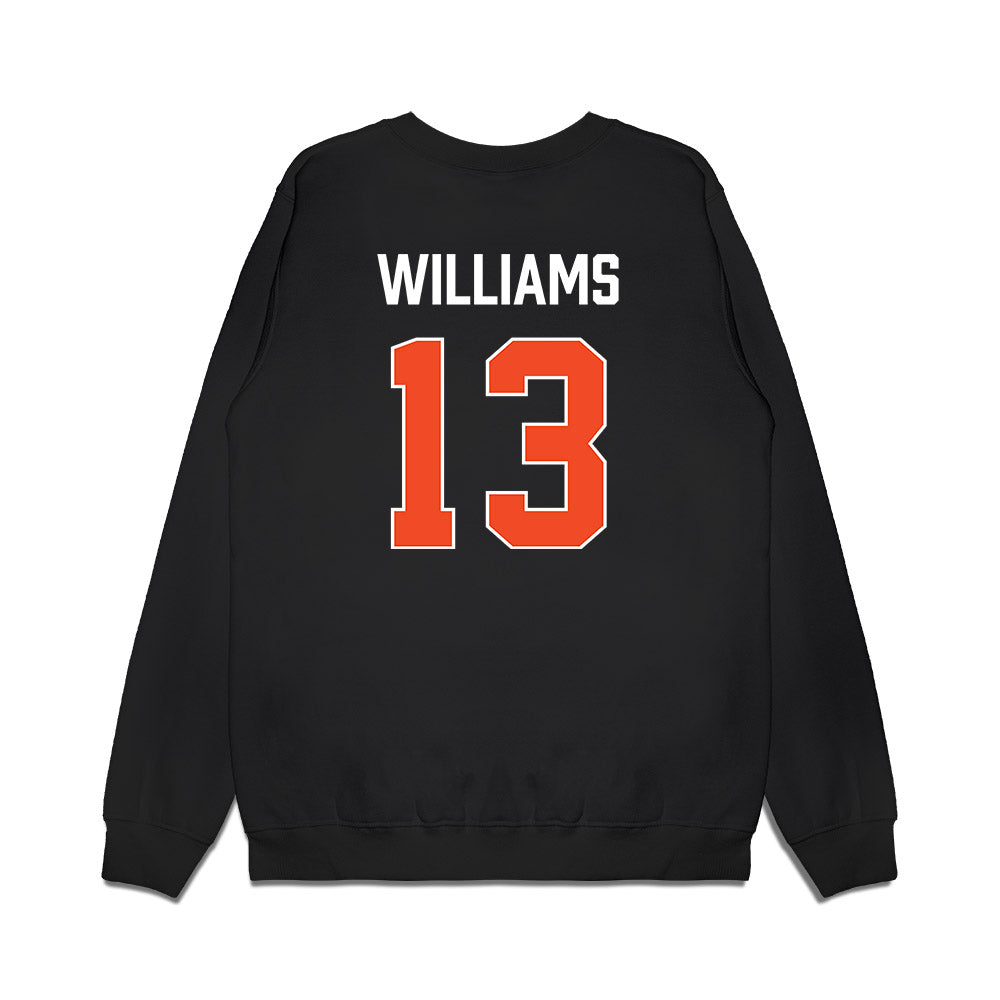 Auburn - NCAA Men's Basketball : Corey Williams - Vintage Shersey Premium Crewneck Sweatshirt-1