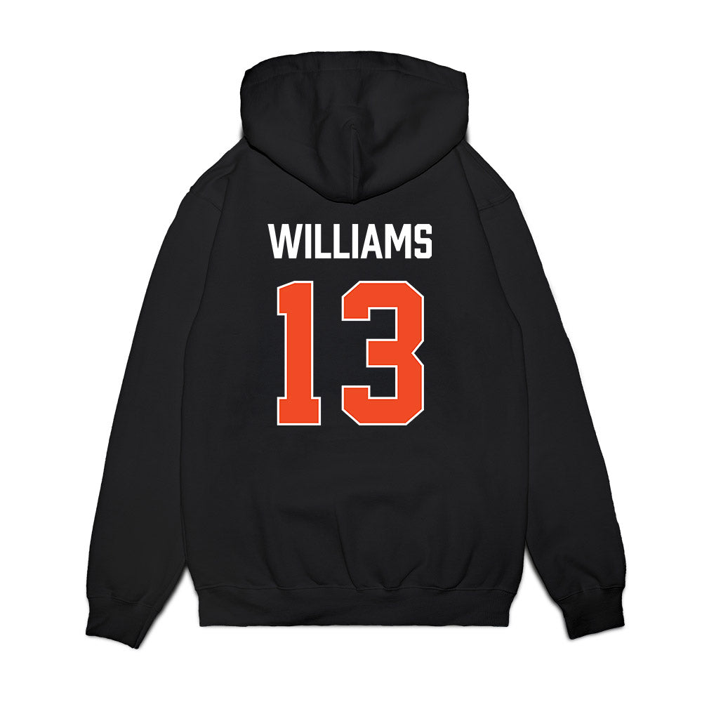 Auburn - NCAA Men's Basketball : Corey Williams - Vintage Shersey Premium Hooded Sweatshirt-1