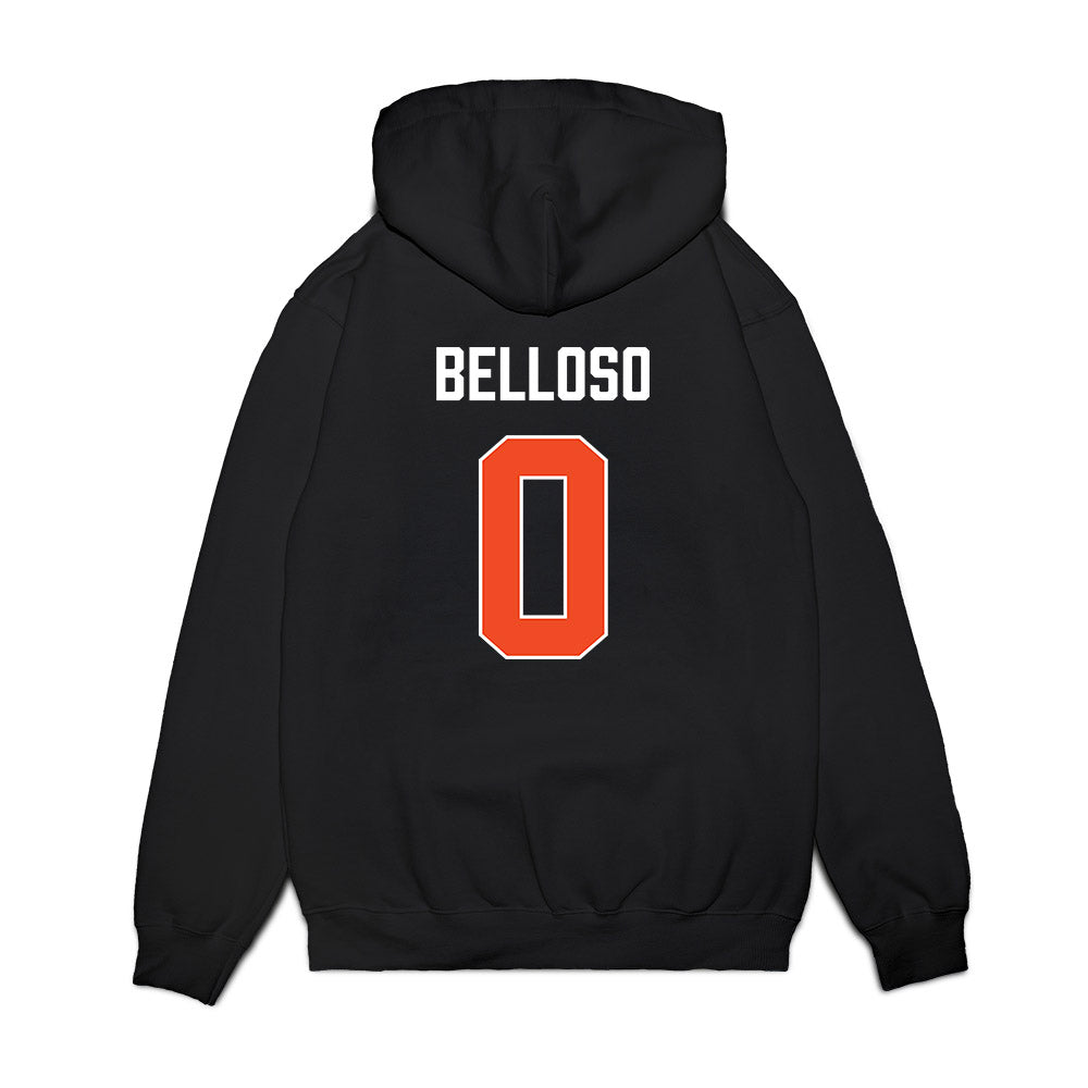 Auburn - NCAA Women's Basketball : Angena Belloso - Vintage Shersey Premium Hooded Sweatshirt-1