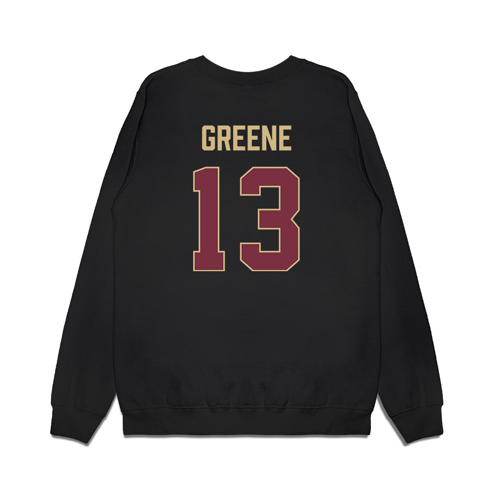 FSU - NCAA Women's Basketball : Tatum Greene - Vintage Shersey Premium Crewneck Sweatshirt-1