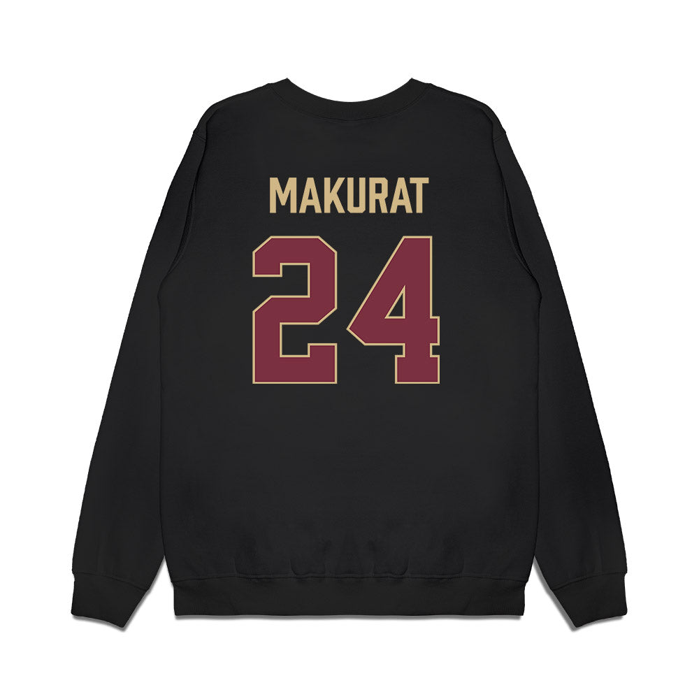 FSU - NCAA Women's Basketball : Agata Makurat - Vintage Shersey Premium Crewneck Sweatshirt-1