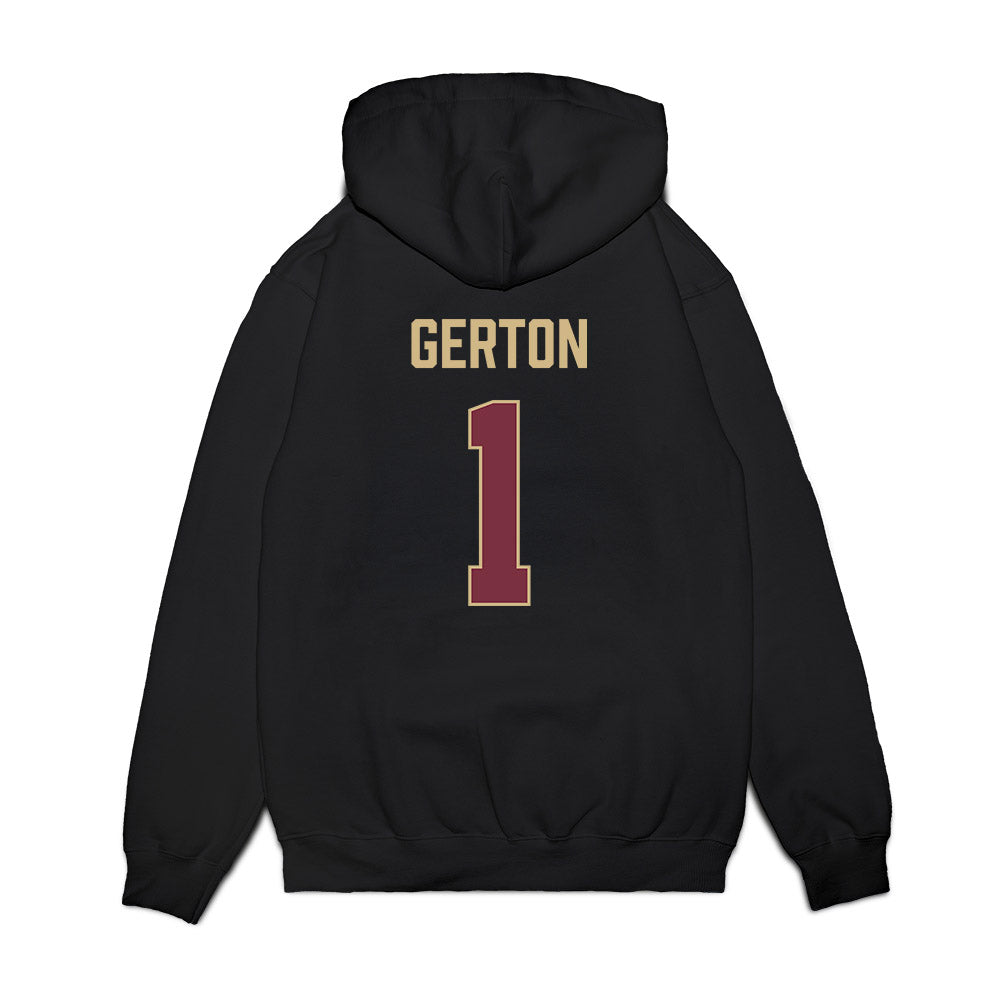 FSU - NCAA Women's Basketball : Mari Gerton - Vintage Shersey Premium Hooded Sweatshirt-1