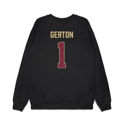 FSU - NCAA Women's Basketball : Mari Gerton - Vintage Shersey Premium Crewneck Sweatshirt-1