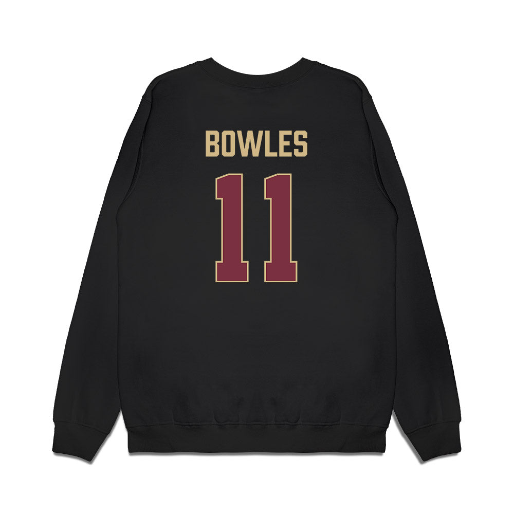 FSU - NCAA Women's Basketball : Sydney Bowles - Vintage Shersey Premium Crewneck Sweatshirt-1