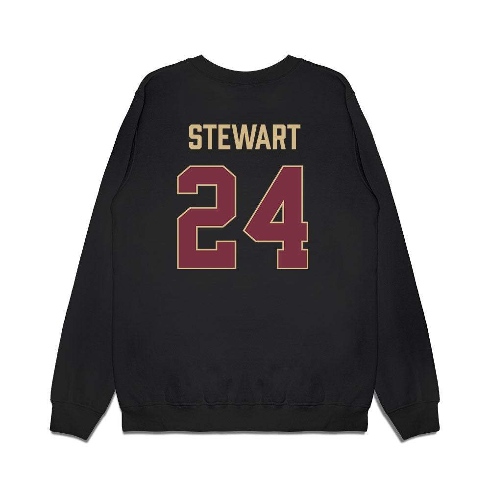 FSU - NCAA Women's Basketball : Morgan Stewart - Vintage Shersey Premium Crewneck Sweatshirt-1