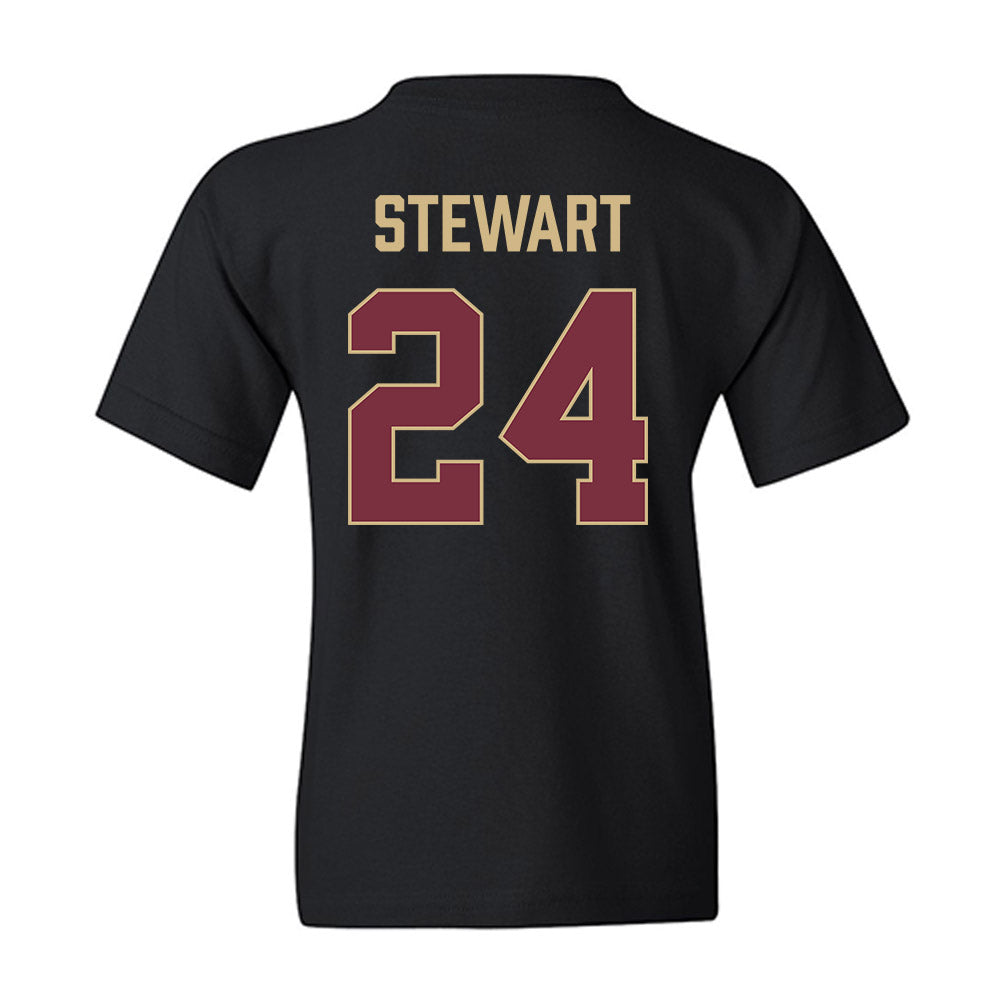 FSU - NCAA Women's Basketball : Morgan Stewart - Vintage Shersey Youth T-Shirt-1