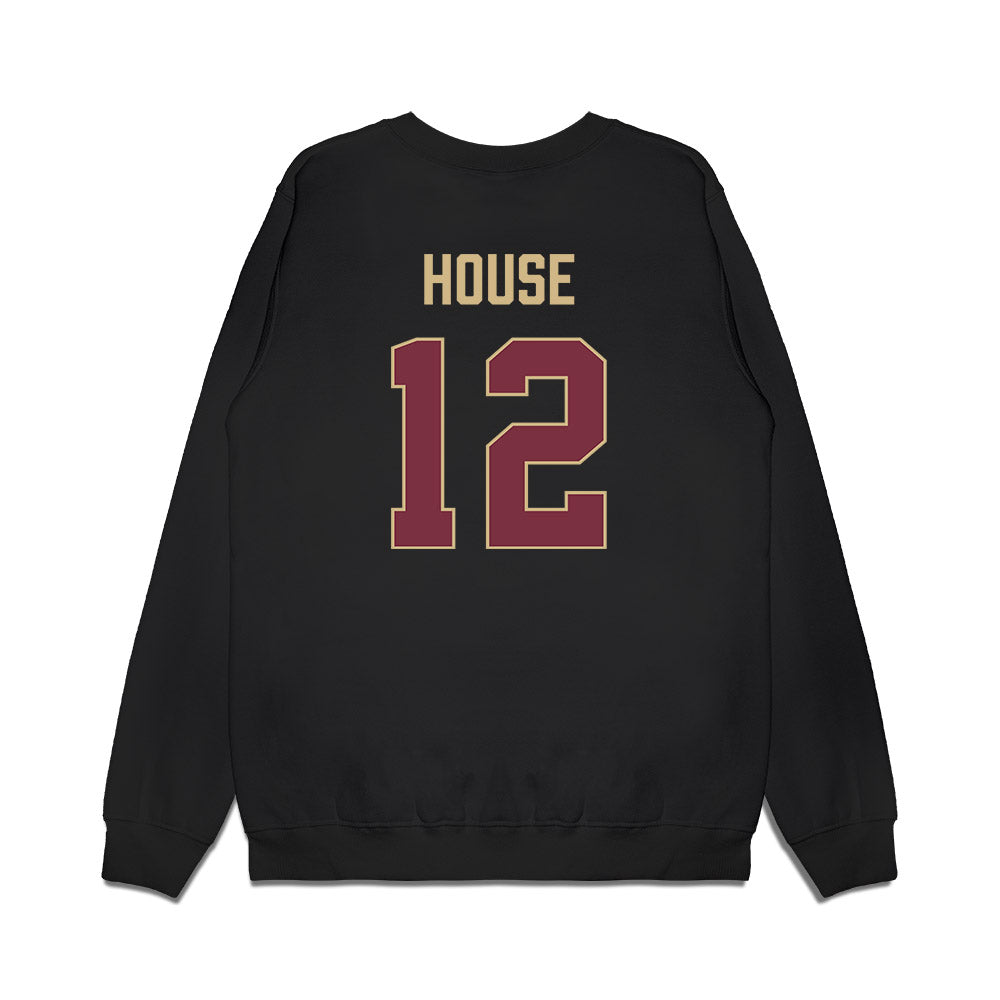 FSU - NCAA Men's Basketball : Tom House - Vintage Shersey Premium Crewneck Sweatshirt-1