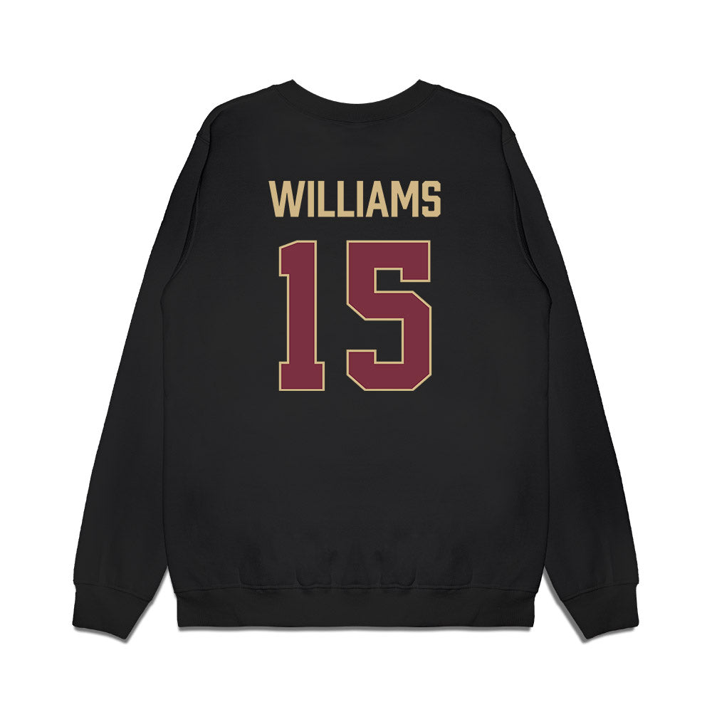FSU - NCAA Women's Basketball : Sole Williams - Vintage Shersey Premium Crewneck Sweatshirt-1