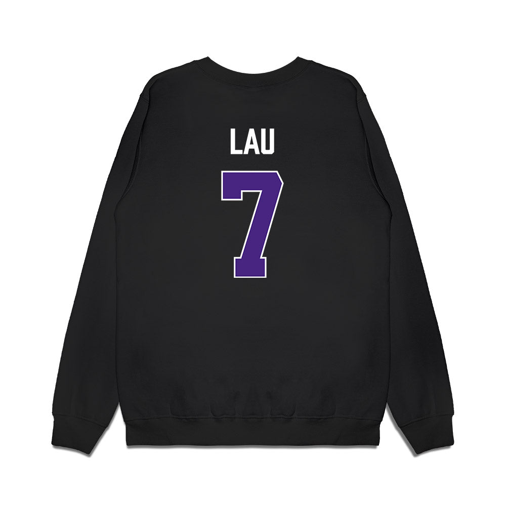 Northwestern - NCAA Women's Basketball : Caroline Lau - Vintage Shersey Premium Crewneck Sweatshirt-1
