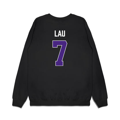 Northwestern - NCAA Women's Basketball : Caroline Lau - Vintage Shersey Premium Crewneck Sweatshirt-1