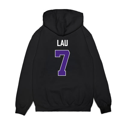 Northwestern - NCAA Women's Basketball : Caroline Lau - Vintage Shersey Premium Hooded Sweatshirt-1