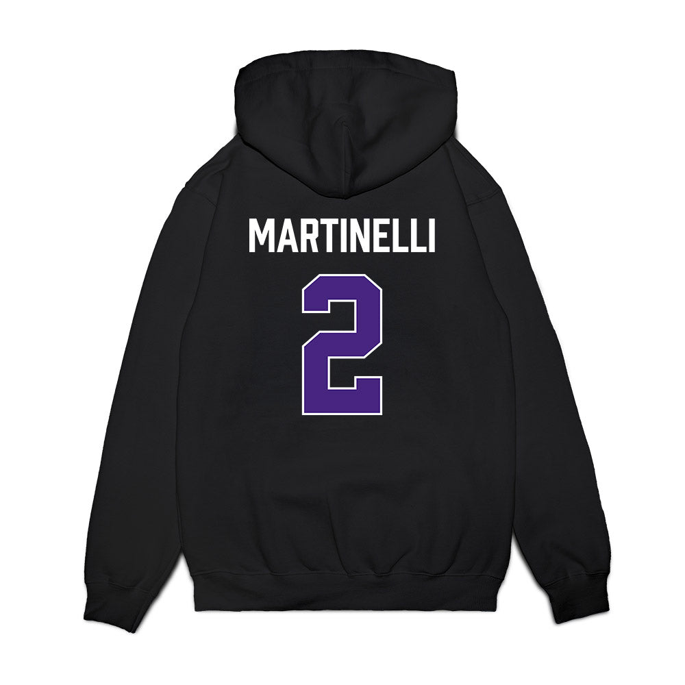 Northwestern - NCAA Men's Basketball : Nick Martinelli - Vintage Shersey Premium Hooded Sweatshirt-1