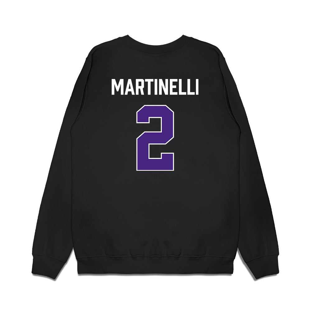 Northwestern - NCAA Men's Basketball : Nick Martinelli - Vintage Shersey Premium Crewneck Sweatshirt-1