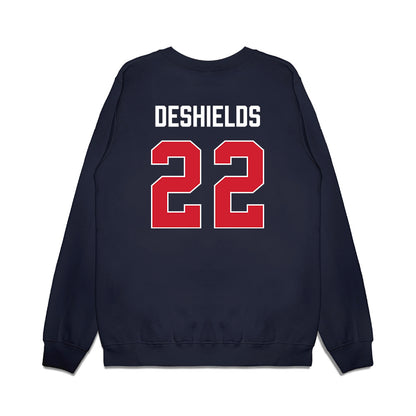 Ole Miss - NCAA Women's Basketball : Denim DeShields - Vintage Premium Crewneck Sweatshirt-1