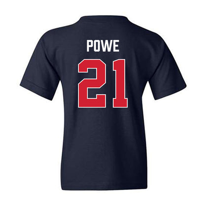 Ole Miss - NCAA Women's Basketball : Debreasha Powe - Vintage Youth T-Shirt-1