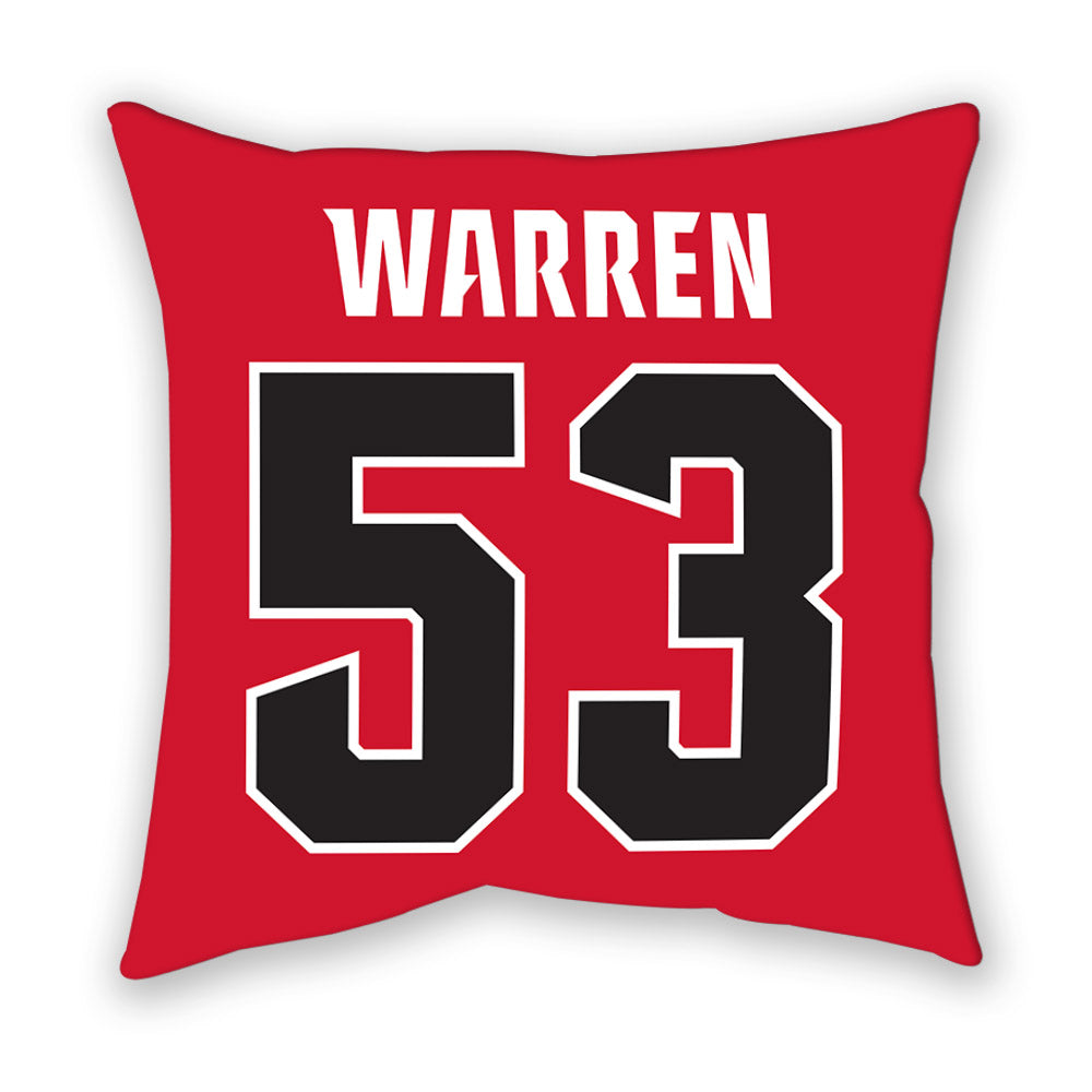 NC State - NCAA Football : Joshua Warren - Pillow-1