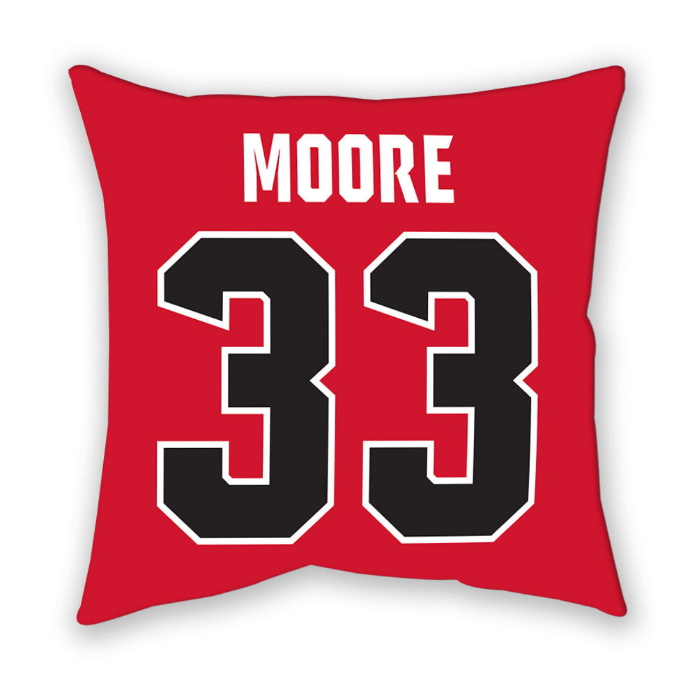 NC State - NCAA Football : Zykir Moore - Pillow-1