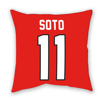 Texas Tech - NCAA Women's Soccer : Chloe Soto - Pillow-1