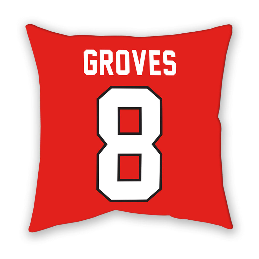 Texas Tech - NCAA Men's Basketball : Nolan Groves - Pillow-1