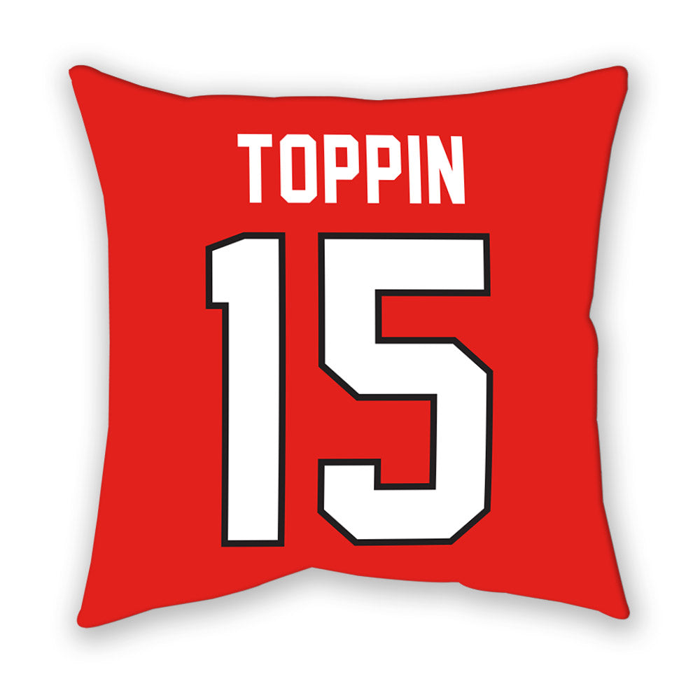 Texas Tech - NCAA Men's Basketball : JT Toppin - Pillow-1