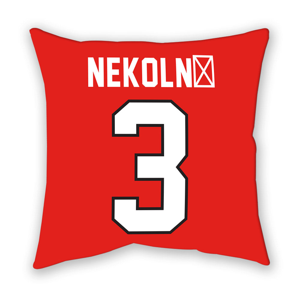 Texas Tech - NCAA Women's Basketball : Julie Nekoln� - Pillow-1