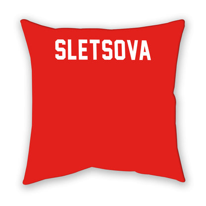 Texas Tech - NCAA Women's Tennis : Polina Sletsova - Pillow-1