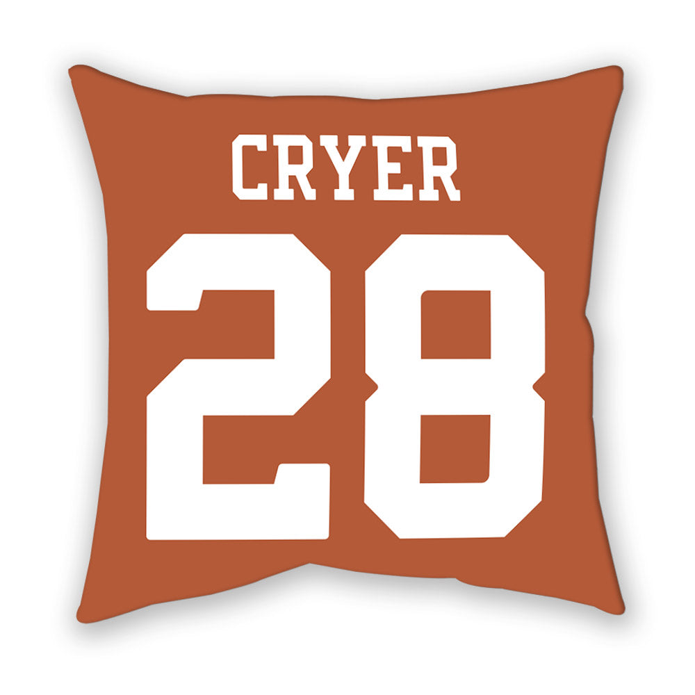 Texas - NCAA Football : Justin Cryer - Pillow-1