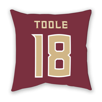 FSU - NCAA Women's Lacrosse : Hannah Toole - Pillow-1