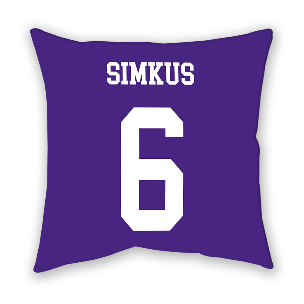 Northwestern - NCAA Women's Volleyball : Bella Simkus - Pillow-1