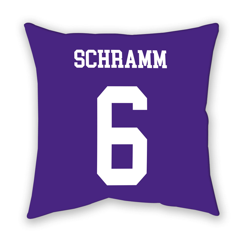 Northwestern - NCAA Women's Volleyball : Clara Schramm - Pillow-1