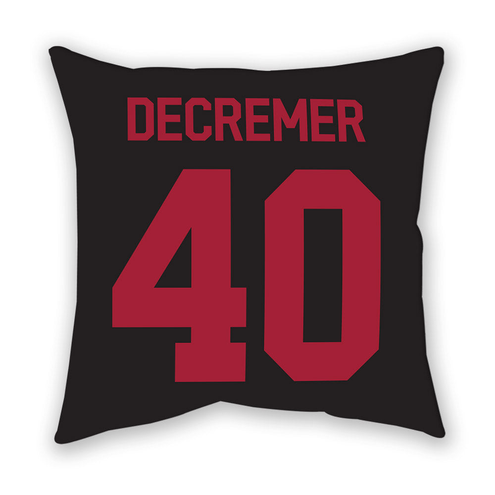 Arkansas - NCAA Baseball : James DeCremer - Pillow-1